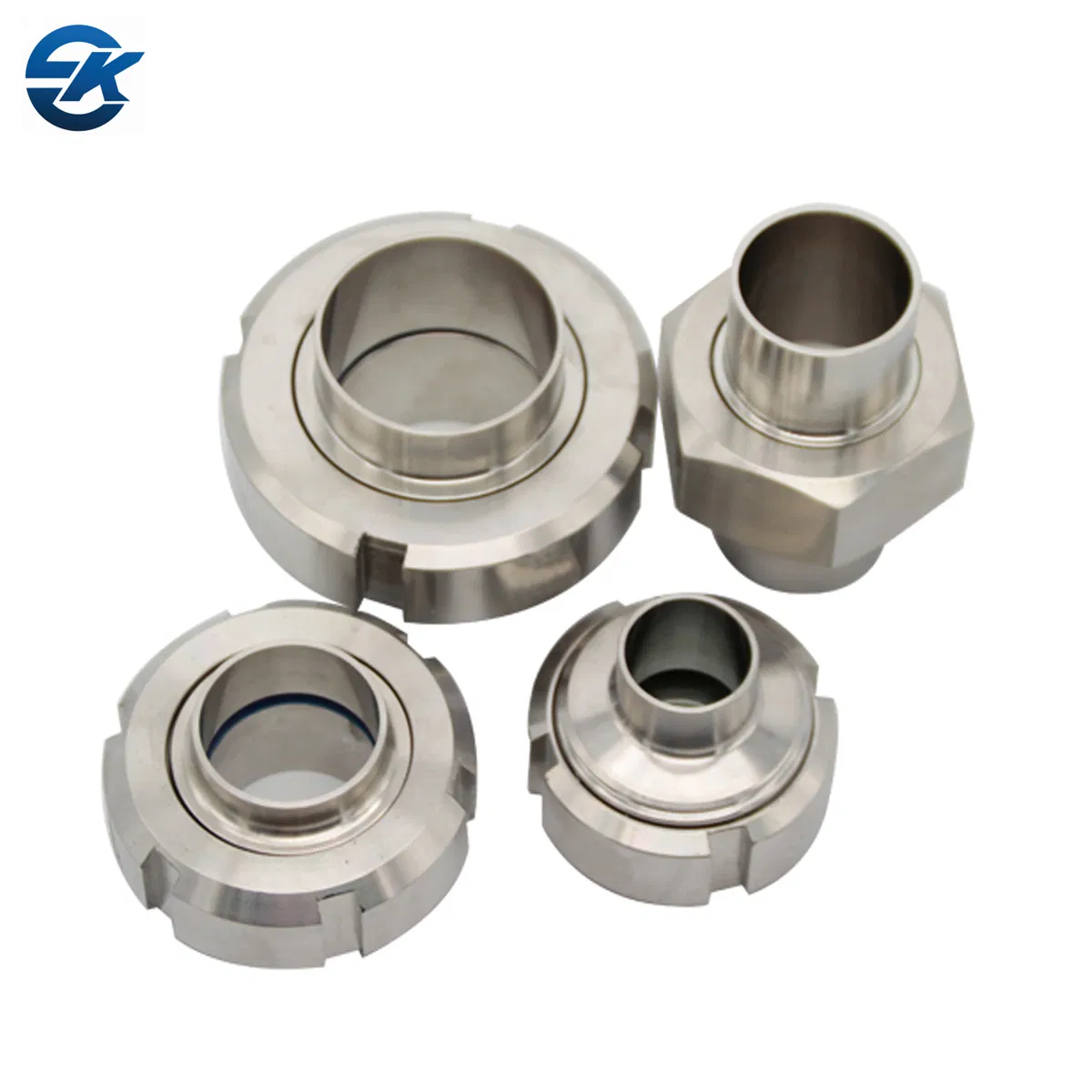 China 304 316L Stainless Steel EPDM Complete Clamp Union Set for Food Processing