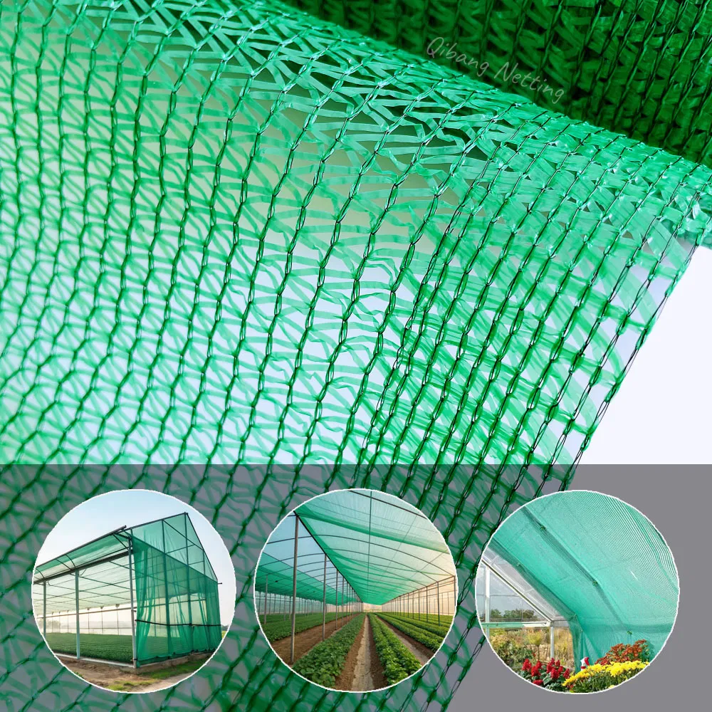 UV Resistant Green HDPE Plastic Raschel Knitted 45%/50%/55% Malla Sombra Shade Netting for Agriculture Horticulture Vegetable Gardening Vanilla Herb