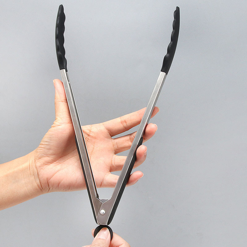 Stainless Steel Silicone Food Clip, Barbecue Clip, Kitchen Tool Clip