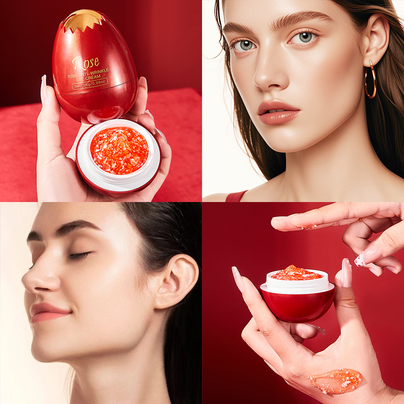 Revitalizing Rose Eye Cream for Hydration and Wrinkle Reduction