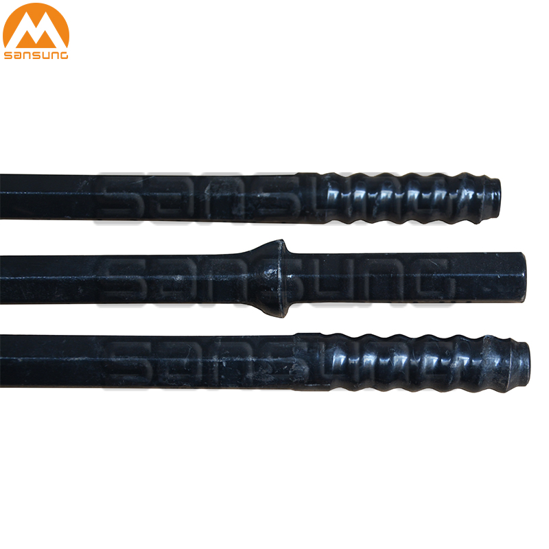 R25 Thread Shank End Rod for Borehole Mining