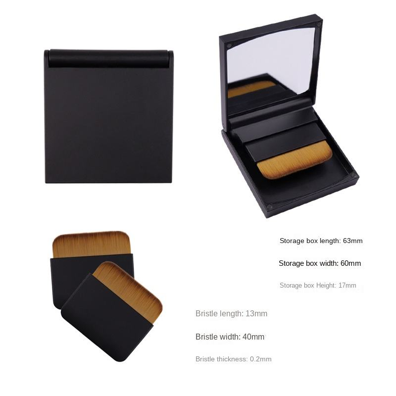 Cosmetic Box Makeup Tool Kit Foundation Brush Portable Travel Powder Concealer Brushes with Mirror