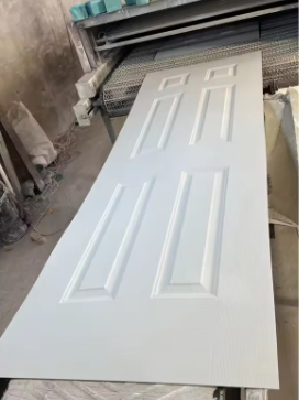 Simple Glossy Wood Grain Honeycomb Hollow Core Molded Interior White Primer Door
