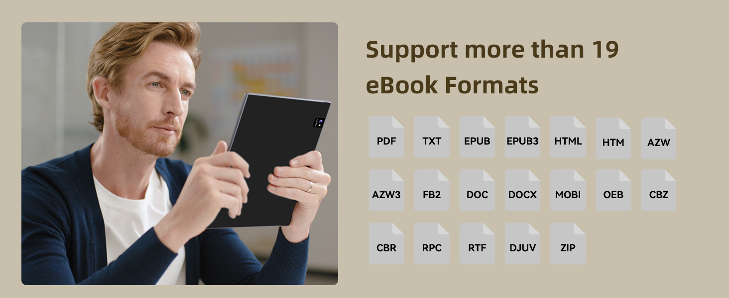 Full Color Continuous Reading Without Power E-Ink Ebook Reader