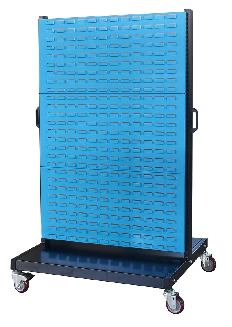 Medium Duty Garage Moveable Material Shelf with 6 Panels in Blue Color