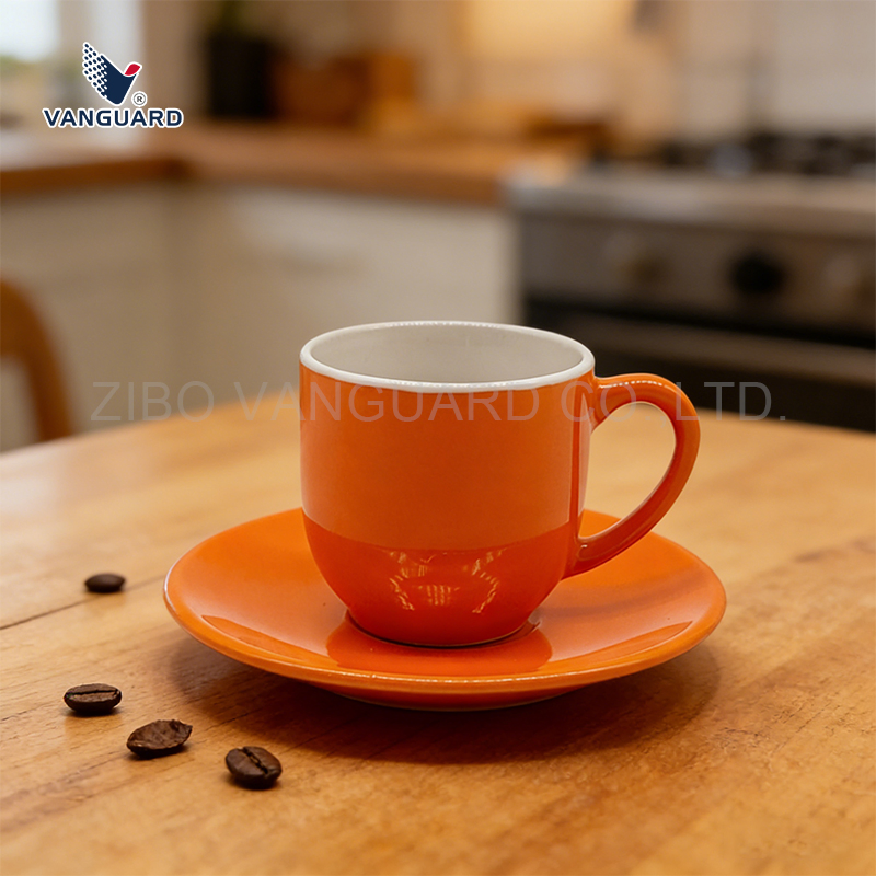 Чашка с блюдцем керамическая, кастомизация