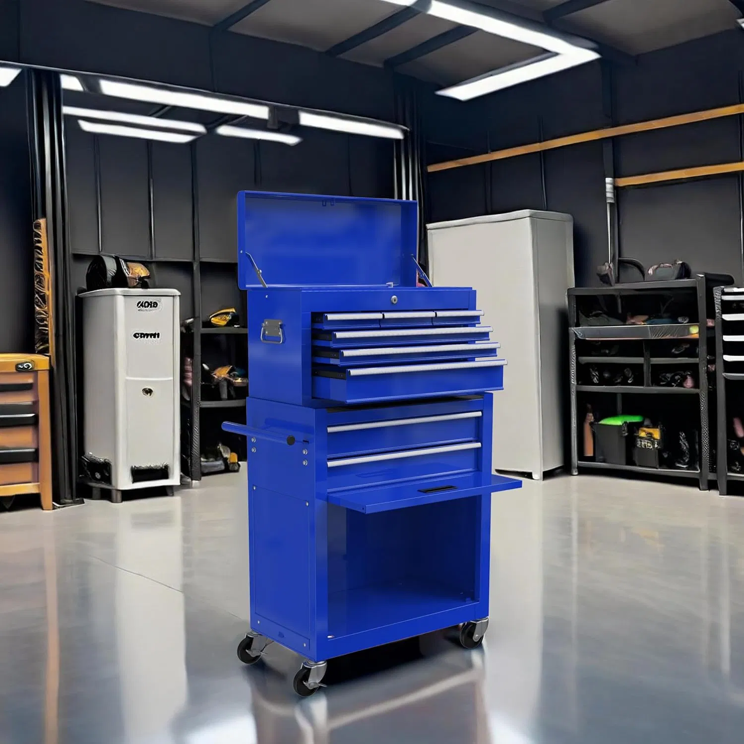 Warehouse Workshop Steel Drawer Rolling Tool Chest Cabinet Heavy Duty Tool Storage Cabinet for Garage