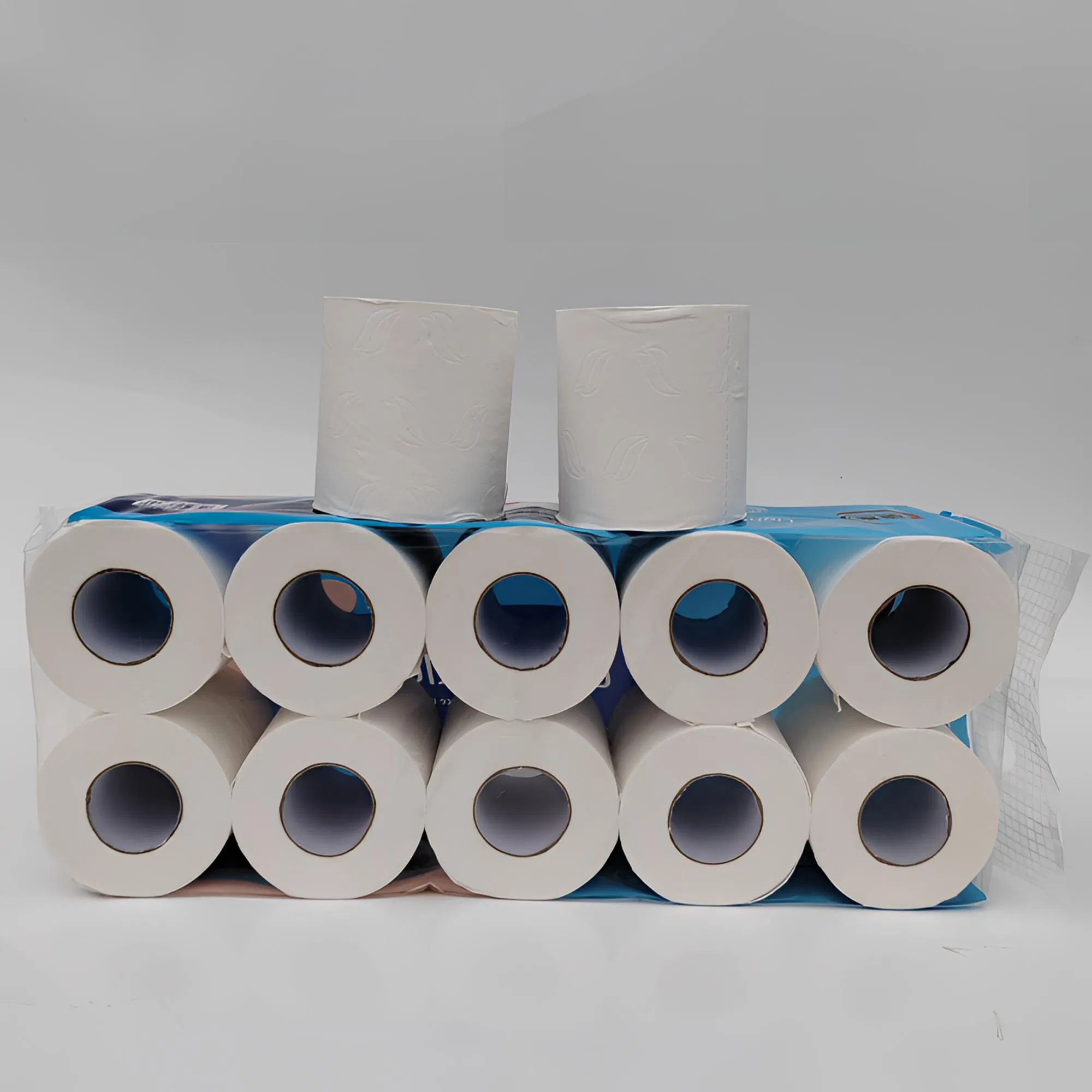 Customizable 2/3/4 Layers of White Toilet Paper Flushable Toilet Tissue Paper Roll