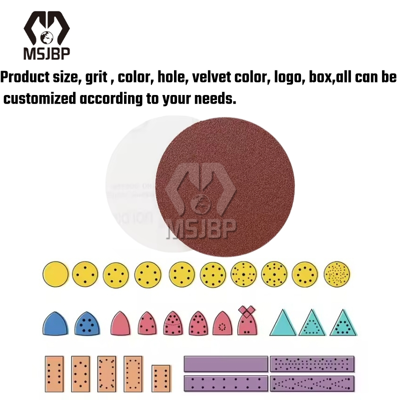 Msjbp Abrasive Factory Red 5-in Abrasive Sanding Disc for Grinding Polishing