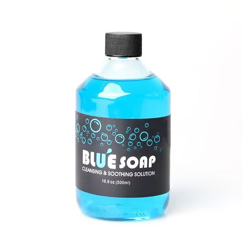 Голубое мыло для тату 500 мл, очищающее и успокаивающее