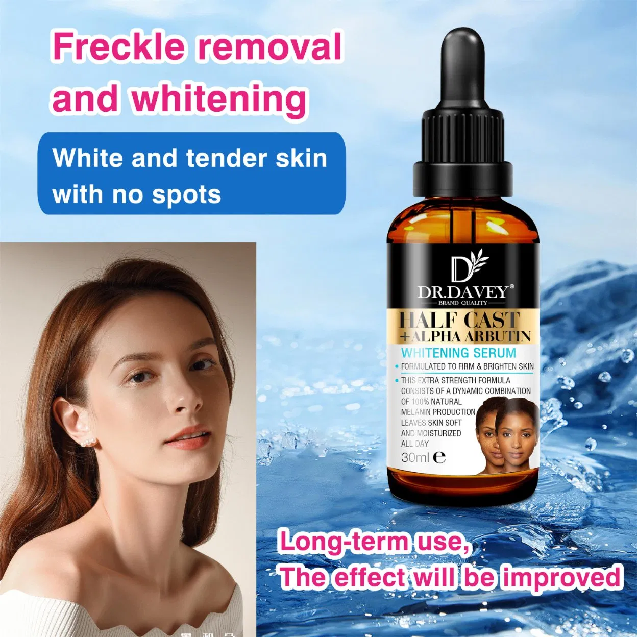 Dr. Davey Brightening Serum with Alpha Arbutin for Even Skin Tone 30ml