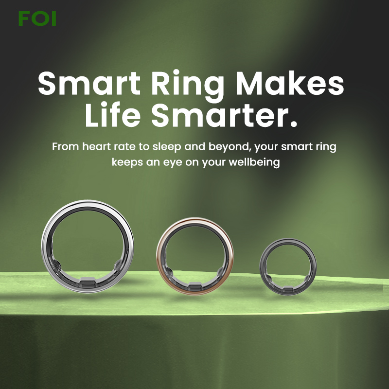New Trending 2024 Health Tracker Fitness Tracker IP68 Waterproof Smart Rings for Men Women