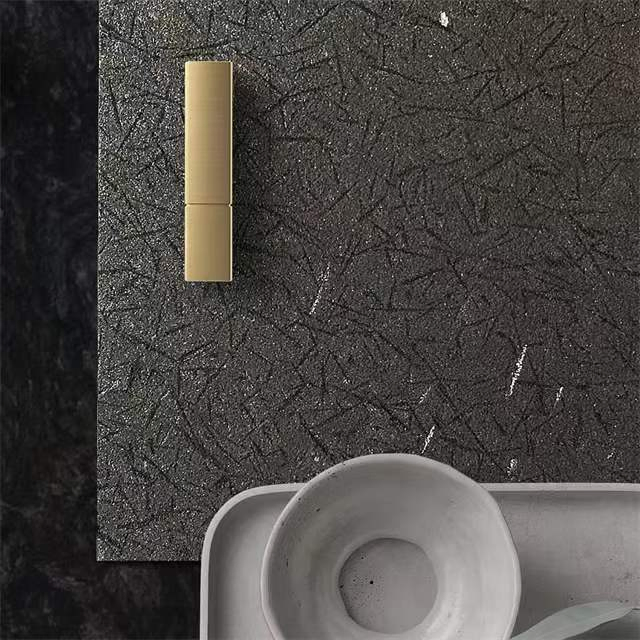 Black Stone Granite Matte for Countertop Project