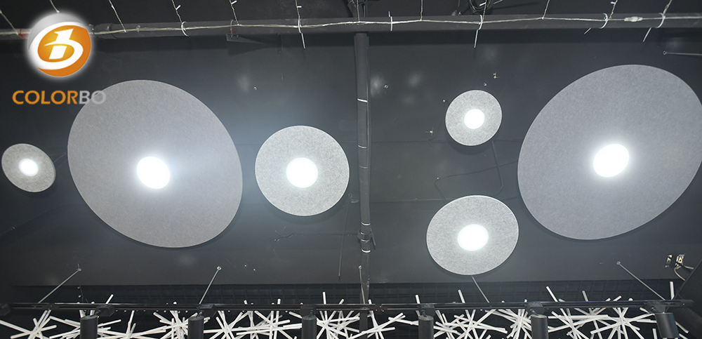 Modern chandelier pendant lighting of cutting PET panels