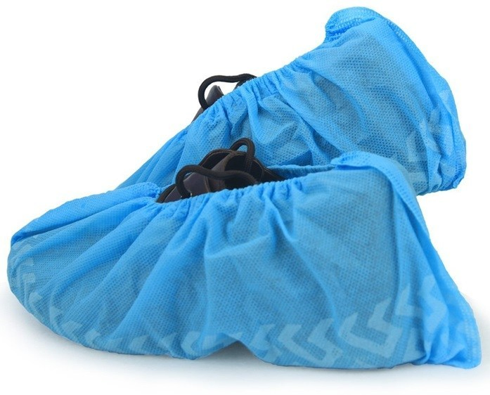 Disposable Protective Non-Woven Fabri Anti/Non-Slip Shoe Cover for Construction, Workplace, Indoor Carpet Floor Protection
