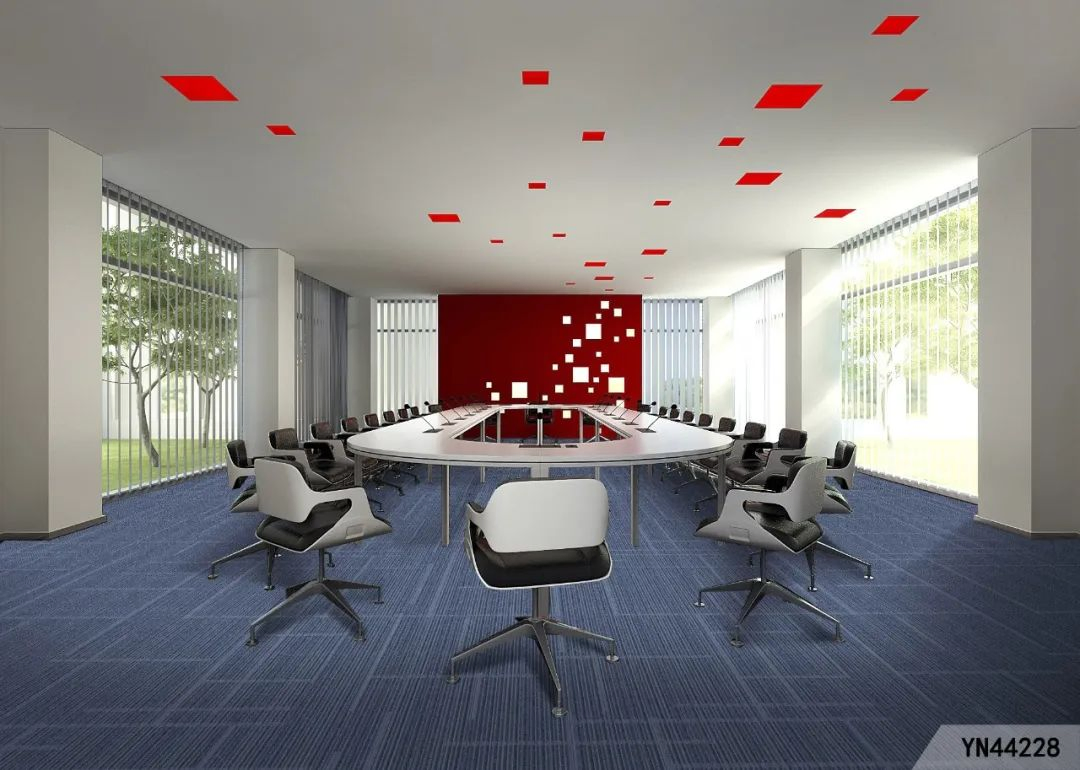 Sound Absorption Luxury High Density Printing Tufted Carpet for Meeting Room