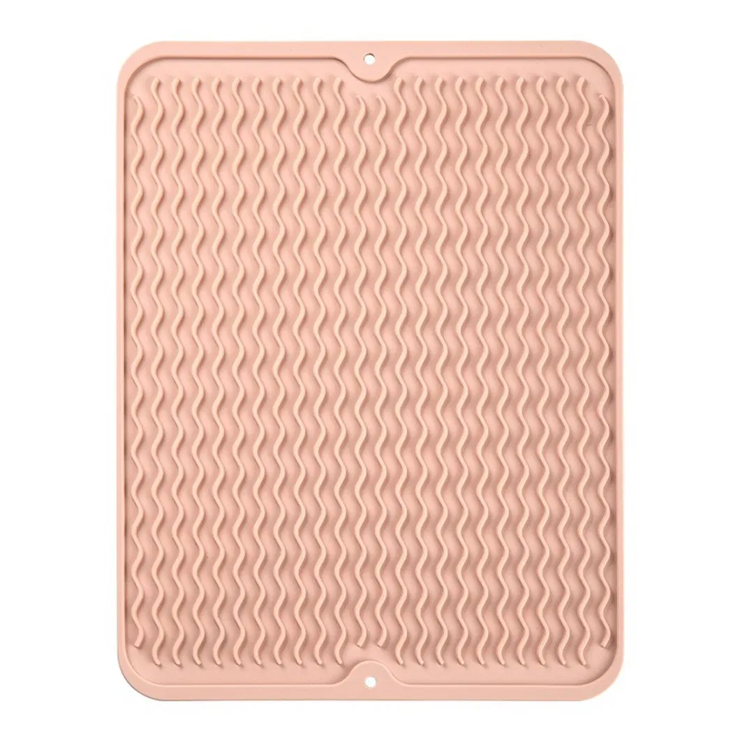 Free Easy Clean Silicone Drain Drying Dish Pad Dish Drying Mats Durable Dish Drain Mats & Pads for Kitchen Counter