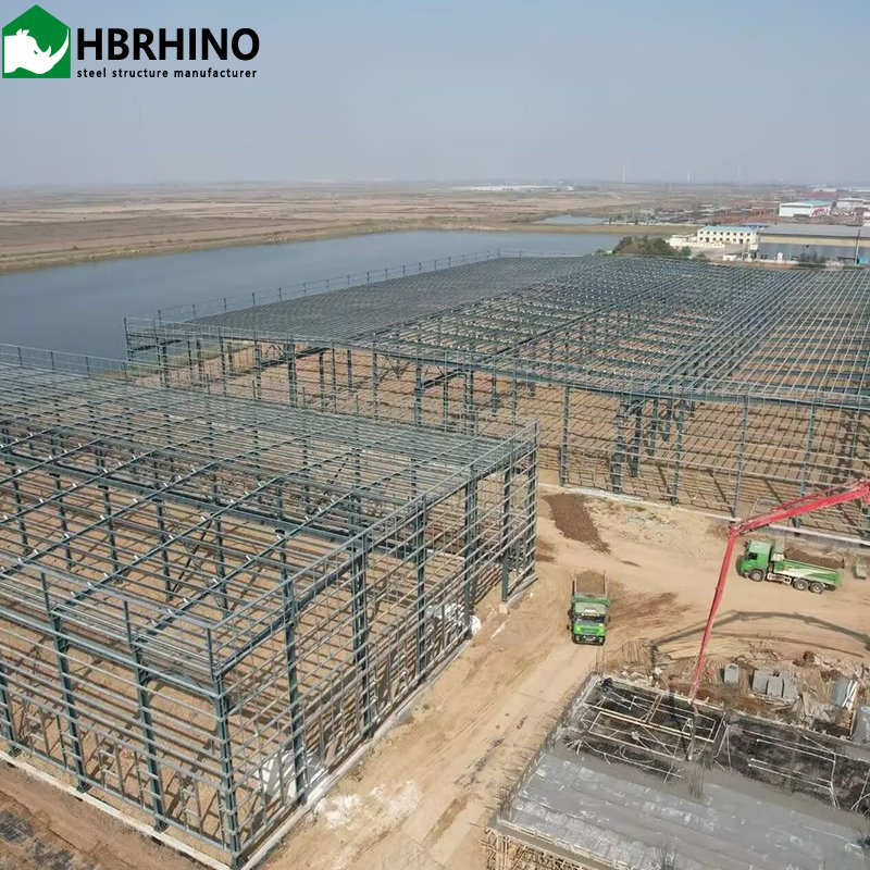 Multi-Story Large Span Prefabricated Steel Structure for Workshops Plants Warehouses Museums Gyms Shopping Malls and More