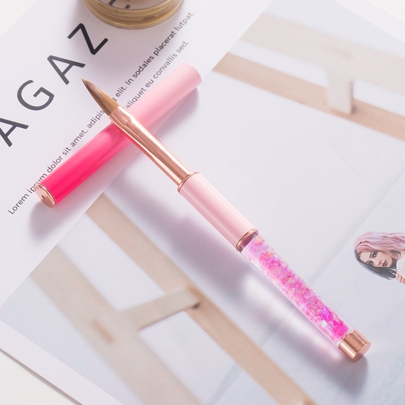 Guyo Pink Color 100% Kolinsky Acrylic Brush