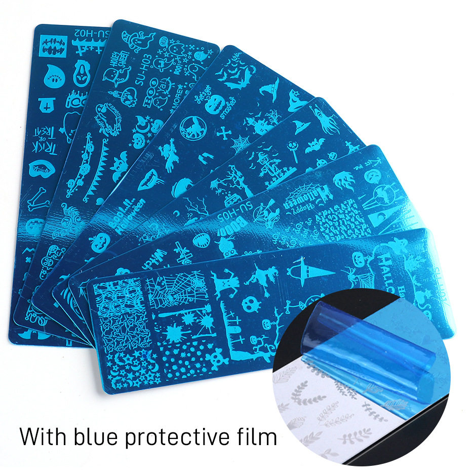 Custom Metal Stainless Steel Double Side Etched Nail Stamping Plate