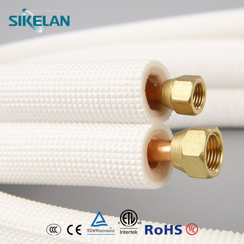Eco-Friendly AC Unit Connecting Pipe PE Insulated Copper Pipe Tube