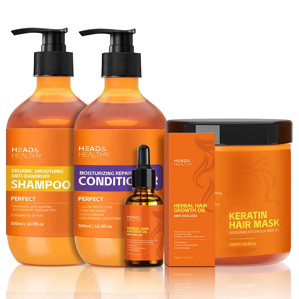Ginger Extract Anti-Hair Loss Set: Shampoo, Conditioner, Private Label Men's