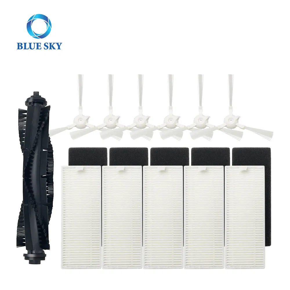 Roller Brush Side Brush HEPA Filter Spare Part for Tefal Rowenta X-Plorer Series 75 Rg7687 / Rr7687wh Robot Vacuum Cleaner