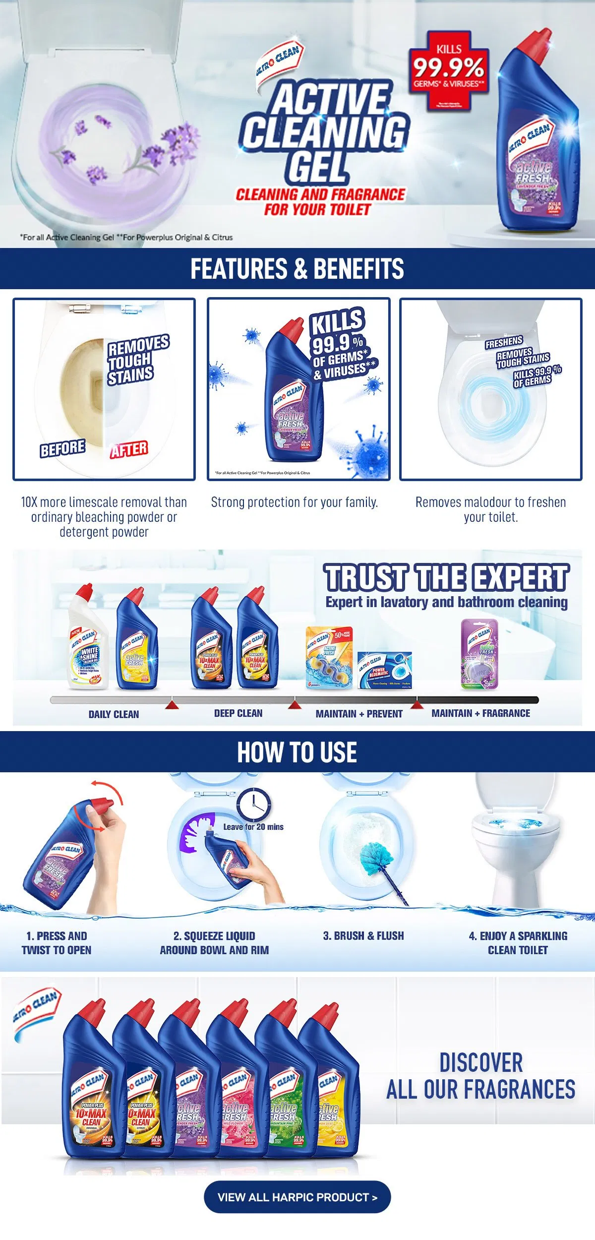 OEM Toilet Cleaning Liquid 700ml