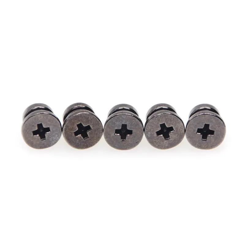 Factory Custom Carbon Steel Black Nickel Plated Flat Head Phillips Groove Captive Panel Screw Step Screw