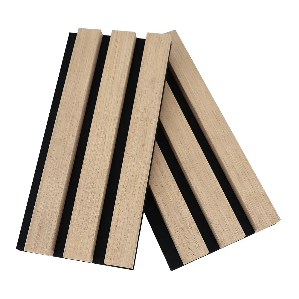 Hot Selling Soundproof Slat Wall Panels Polyster Fiber MDF Wooden Slat Acoustic Panel
