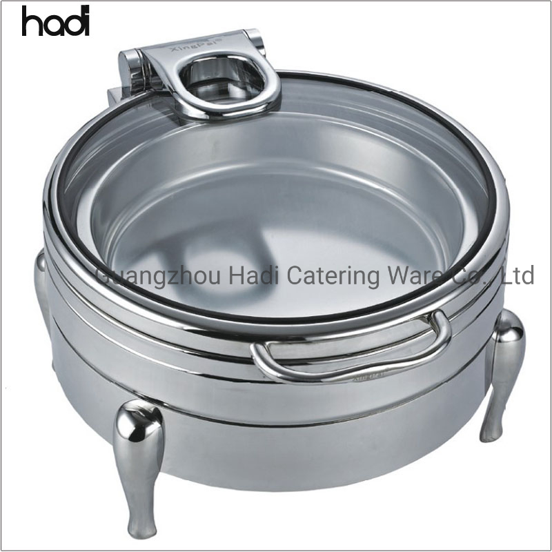 Other Hotel & Restaurant Supplies Buffet Hydraulic Chafer Dish Luxury Golden Chafing Dish Round Induction Rose Gold Food Warmers