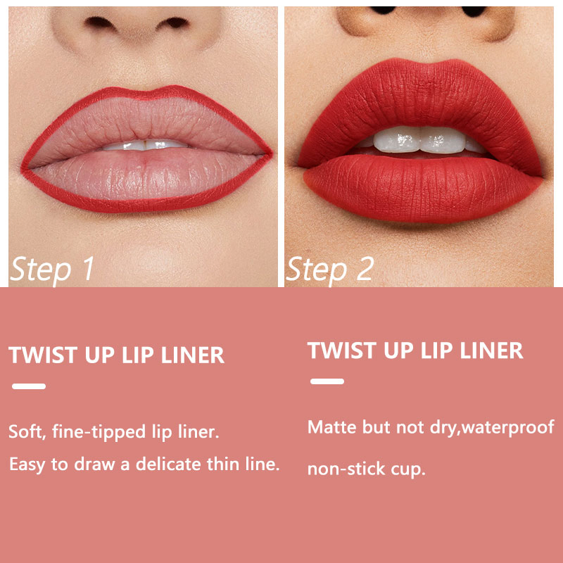 Make up Cosmetic Creamy Custom Private Label Nude Cream Lip Liner Pencil