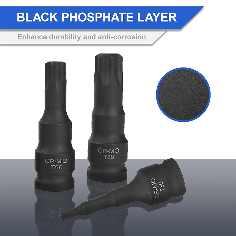 Набор ударных головок Torx 8PCS Cr-Mo
