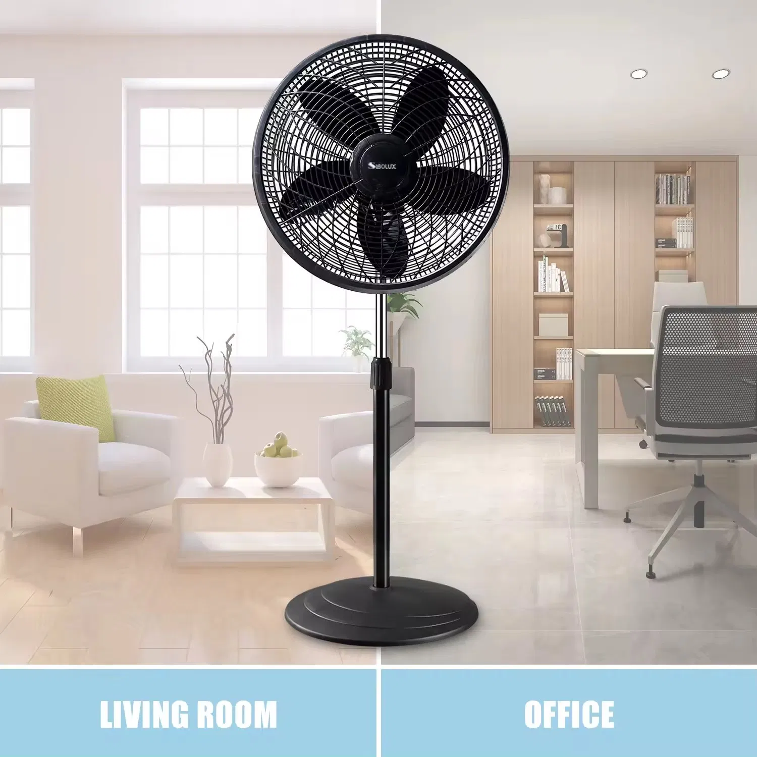 New Arrival Powerful Cooling 18 Inch Standing Fan with Solid Base