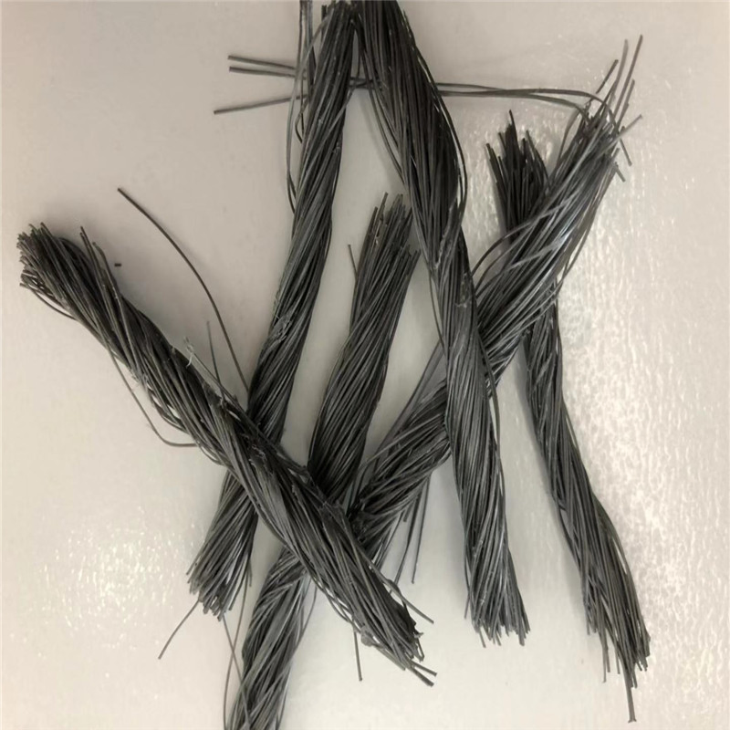 CE Certified Concrete Twisted Bunchy PP Fiber for Concrete Road