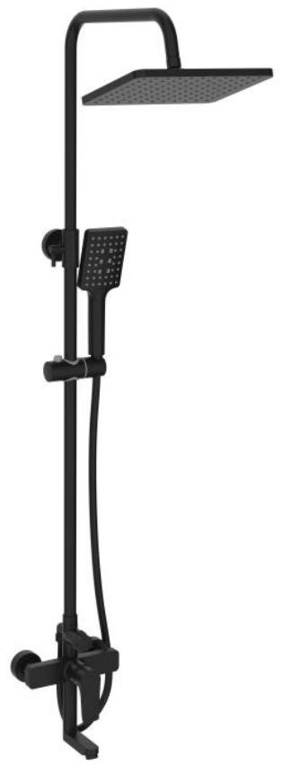 Shower Mixer Bathroom Accessories 3 Way Functions Single Lever Brass Shower Bar Shower Head Rainfall Shower System Set Shower Faucet with Bathtub