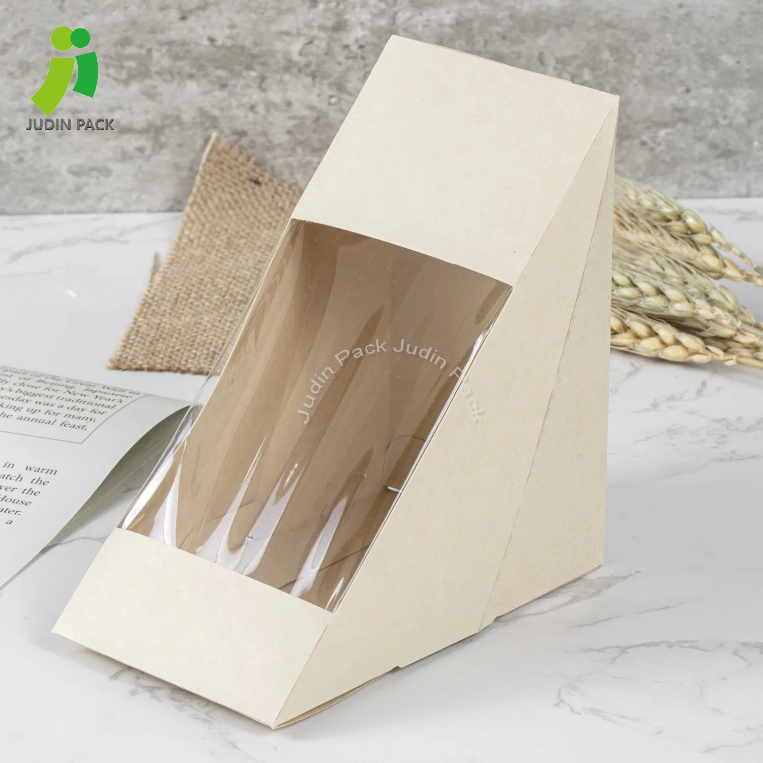 Wholesale Custom Disposable Eco Friendly Paper Sandwich Box Factory