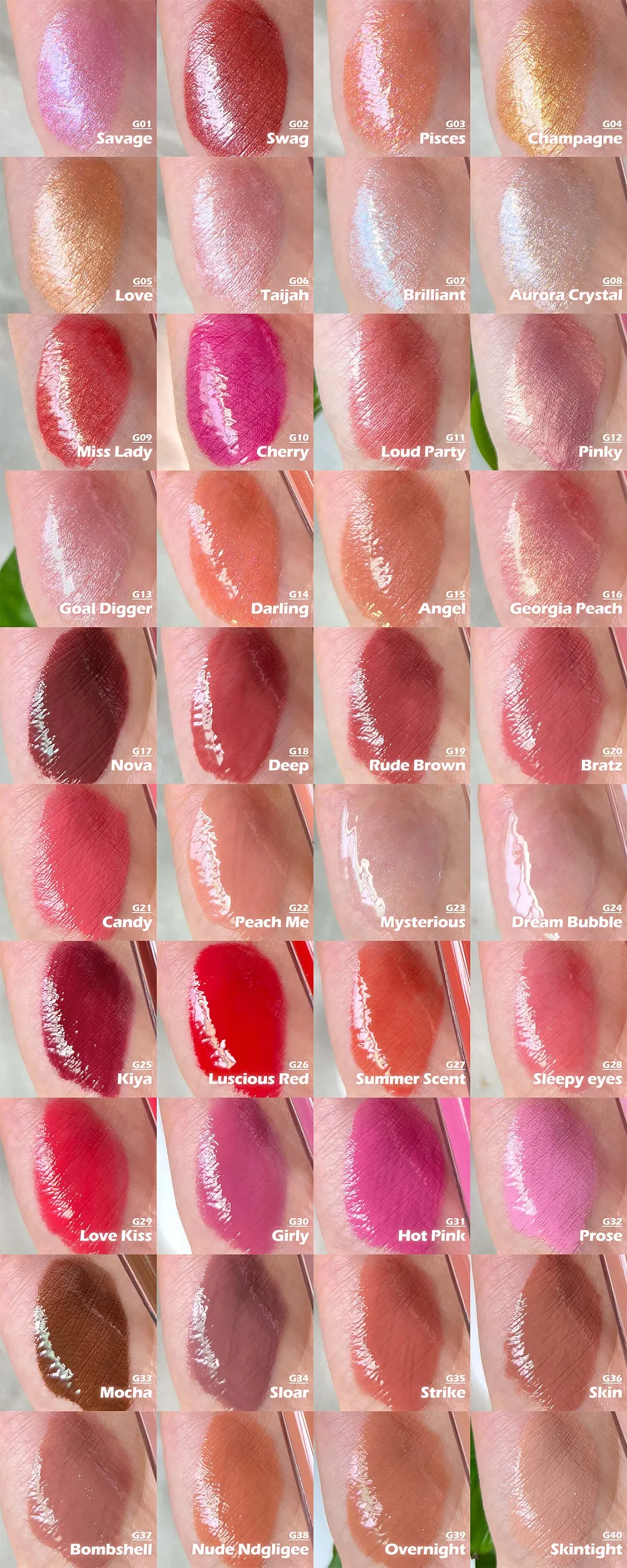 Factory Direct Lip Makeup Tinted Lip Gloss Private Label Cosmetics with GMPC
