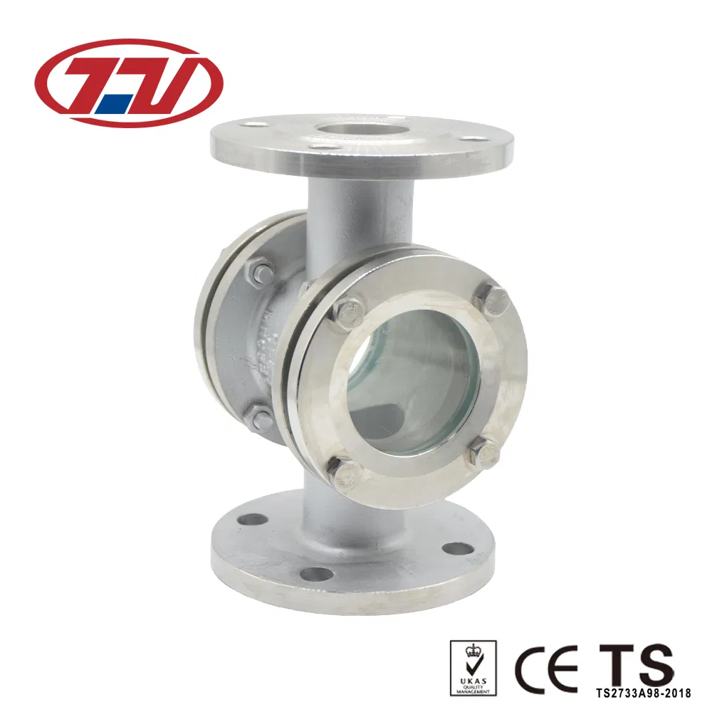 Stainless Steel Hygienic High Pressure Double Window Flange Sight Glass for Tank