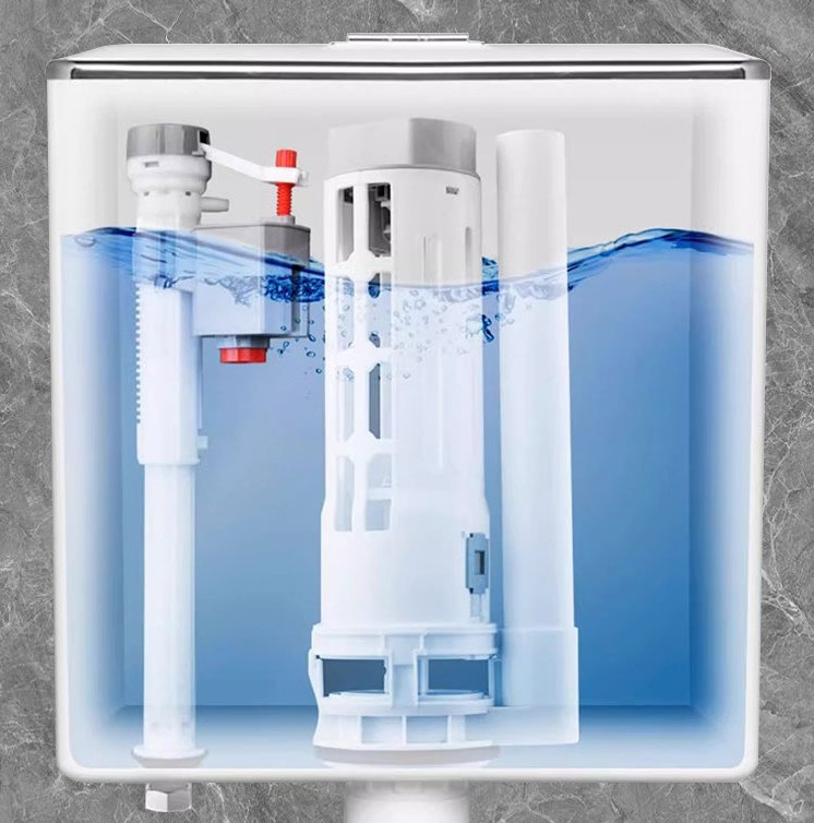 Fluor Dual-Flush Toilet Water Tank High Standard Plastic Bathroom Sanitary Ware