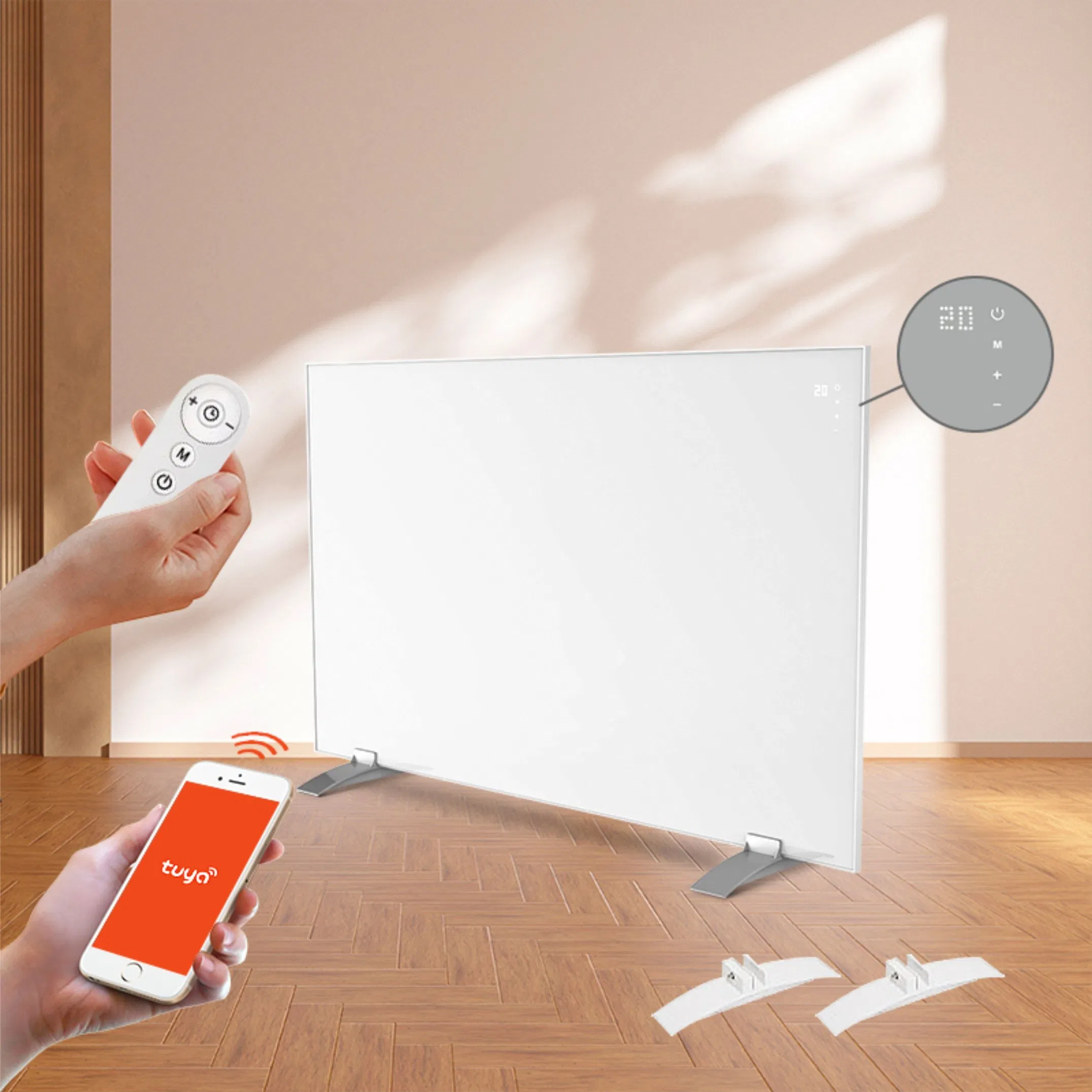 Smart Carbon Crystal Infrared Panel Heater with Remote and WiFi Control