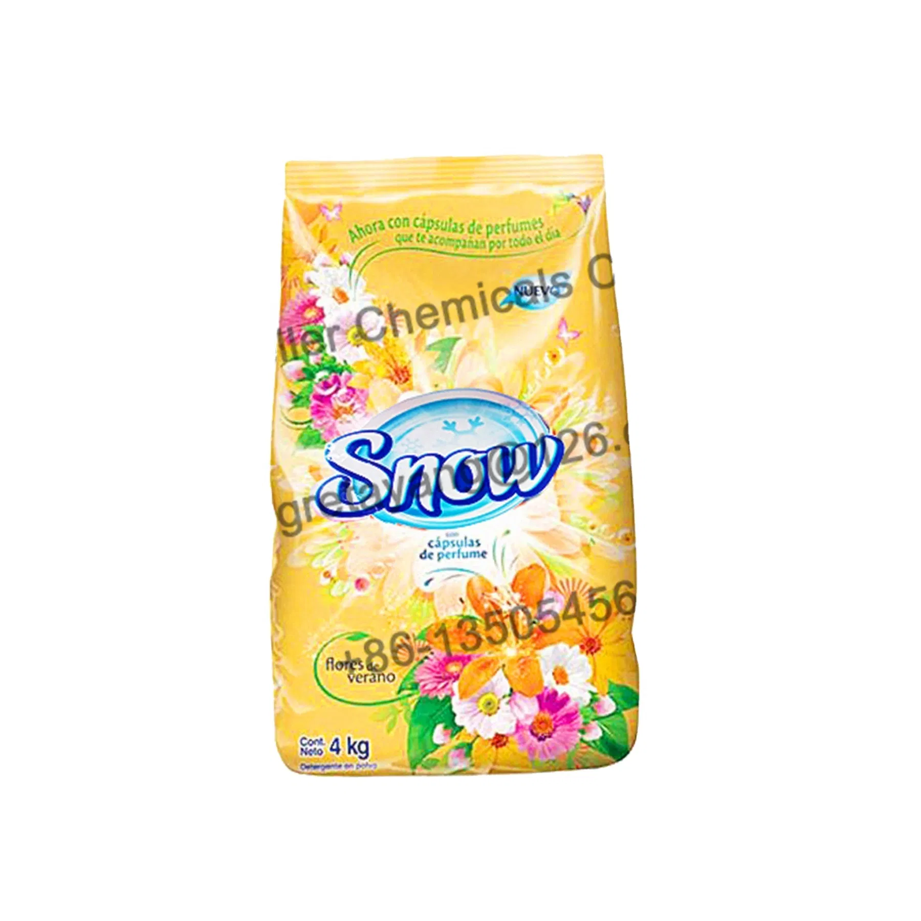 Strong Floral Soap Powder for Colorful and White Clothes