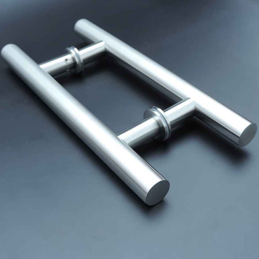 H Shape Stainless Steel Push Pull Handle Shower Bathroom Glass Door Handle Low Price China Handle Vsh2117