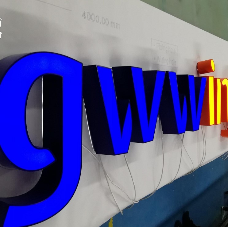 Customized LED Face Lit Channel Letter-with Trim Company Signage