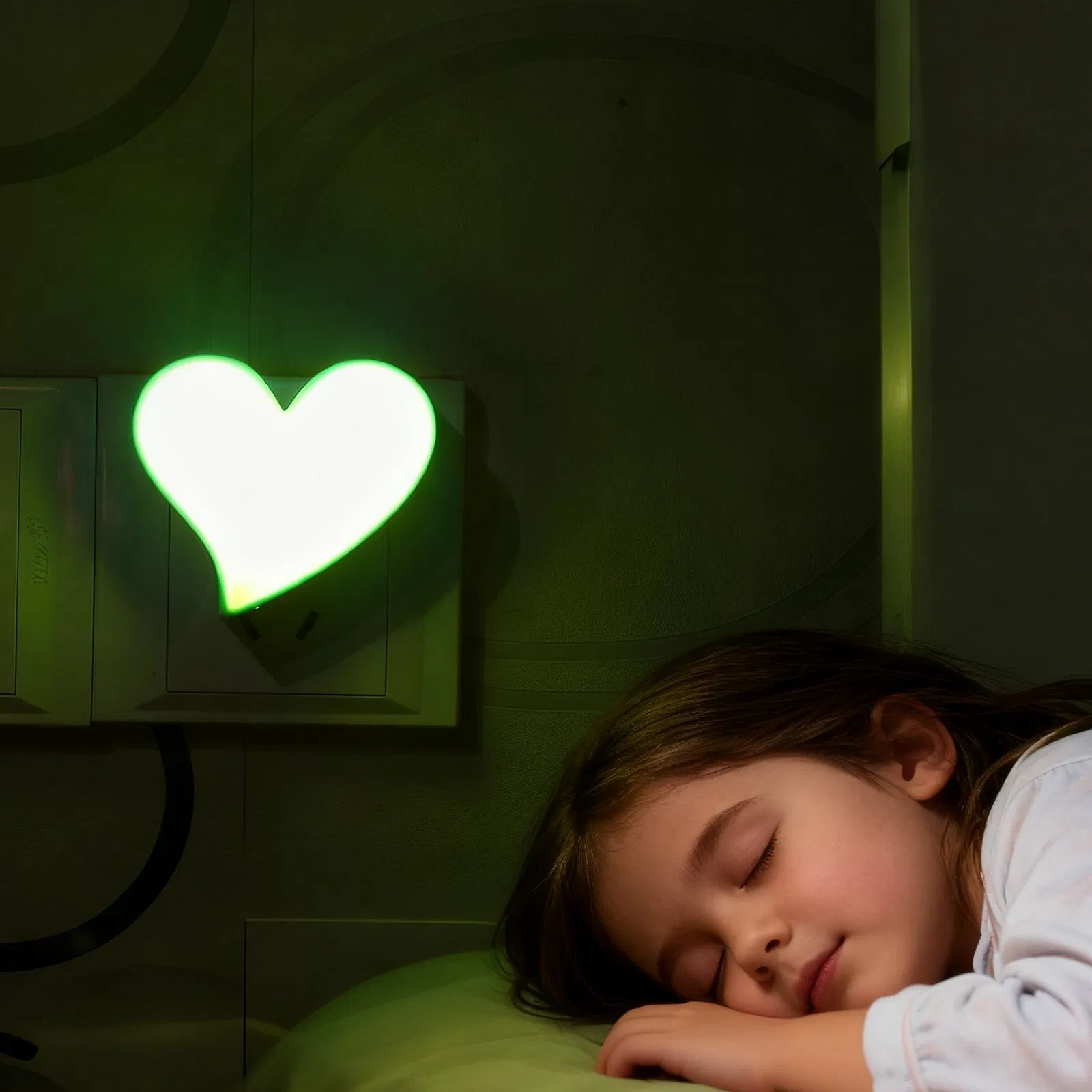 Ночник 145 Love Night Light, компактный, с розеткой