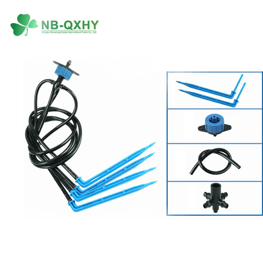 Agriculture Garden Greenhouse Drip Irrigation System Pressure Compensating 2 4 8 L Adjustable 180 360 Degree Plastic Tube Hose PE Pipe Arrow PC Emitters Dripper