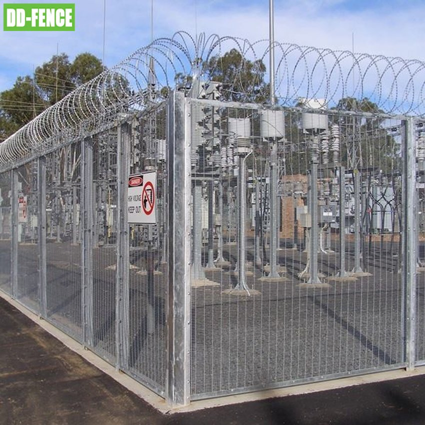 ISO 9001 Certified High Security Anti Climb 358 Fence for Airport Boundary Railway Power Station