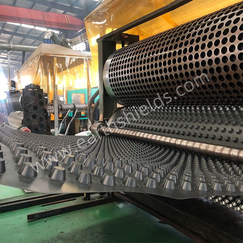 HDPE Plastic Waterproof Black Color Dimpled Drainage Sheet Drainage Board