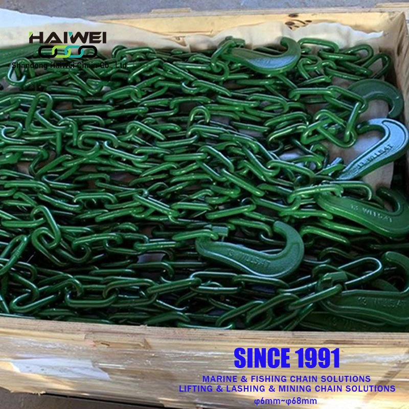 High Tensile Butt Flash Welding G80 13*81mm Lashing Chain Factory Direct Sale