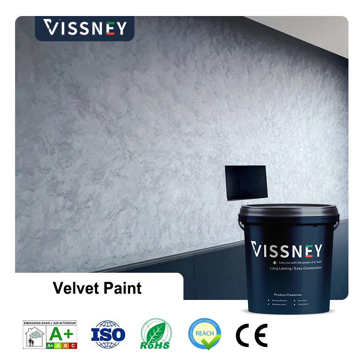 Vissney Velvet Wall Paint Sleek Interior Paint for Home Renovations and Wall Coating Solutions